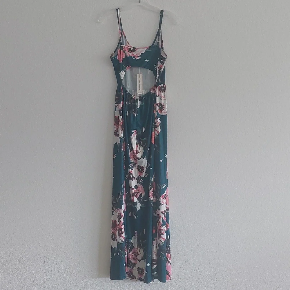 UNTRANCE Floral Spaghetti Strap Maxi Dress NWT - Picture 6 of 8